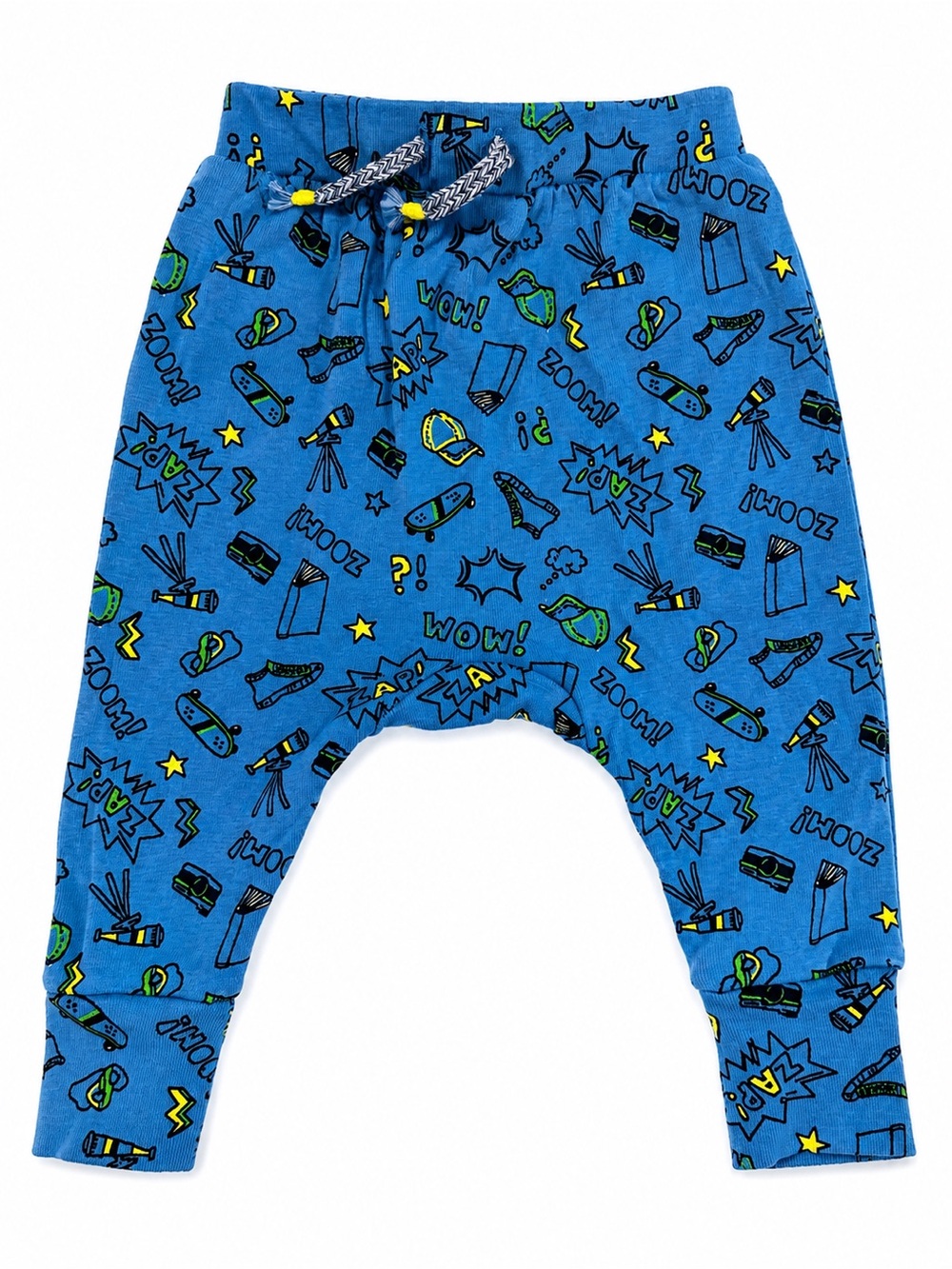 “Zap, Zoom, Wow” Blue baby joggers